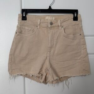 H&M Beige Jean Shorts